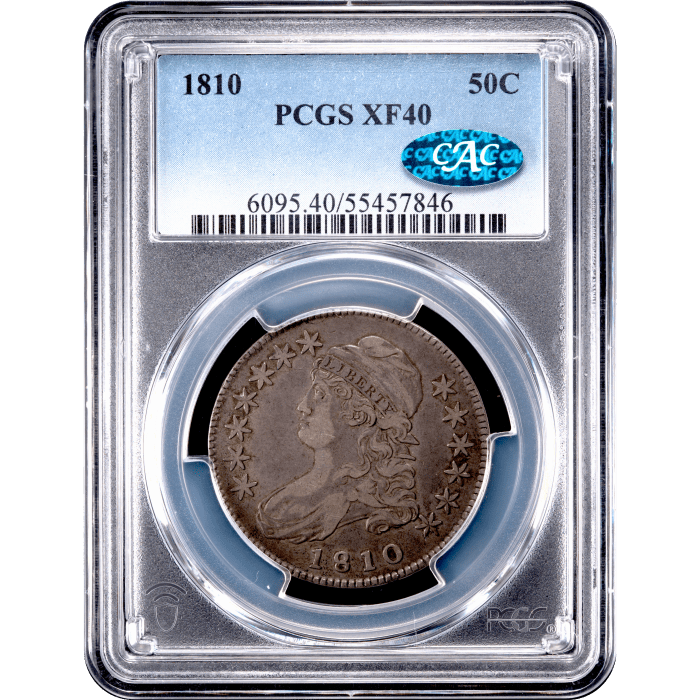 1810 Capped Bust Half Dollar (50c) O-101 Obverse Slab Image
