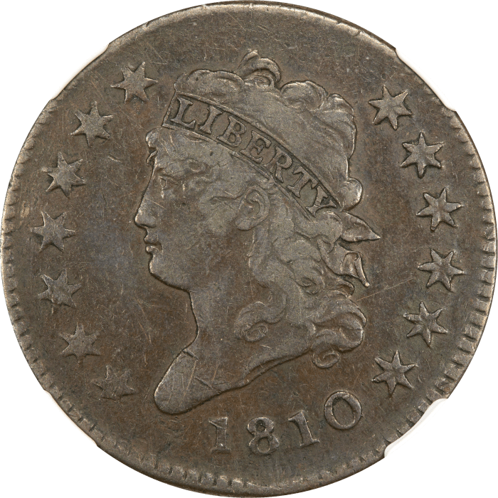 1810 Classic Head Large Cent (1c) Obverse Image