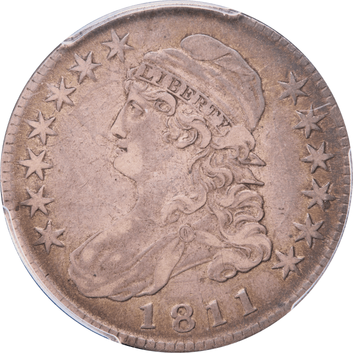 1811 Capped Bust Half Dollar (50c) Large 8 Obverse Image