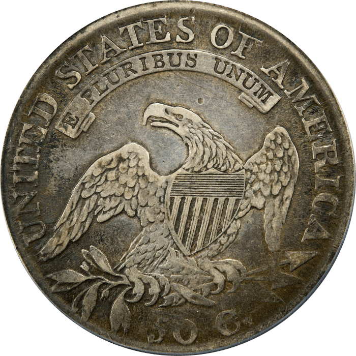 1811/10 Capped Bust Half Dollar (50c) O-102 REVERSE Image