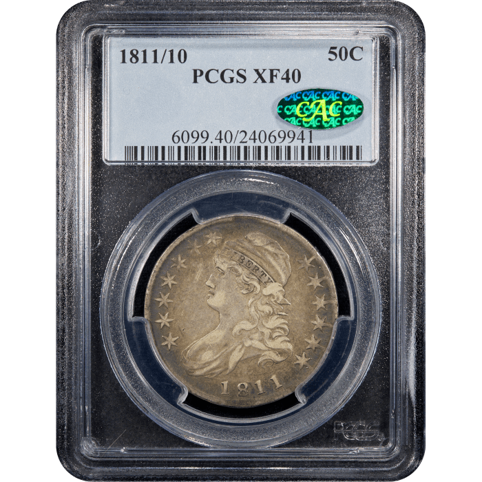 1811/10 Capped Bust Half Dollar (50c) SLAB Image