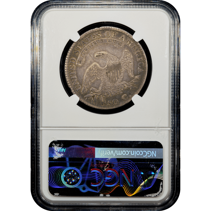 1812 Capped Bust Half Dollar (50c) Reverse Slab Image