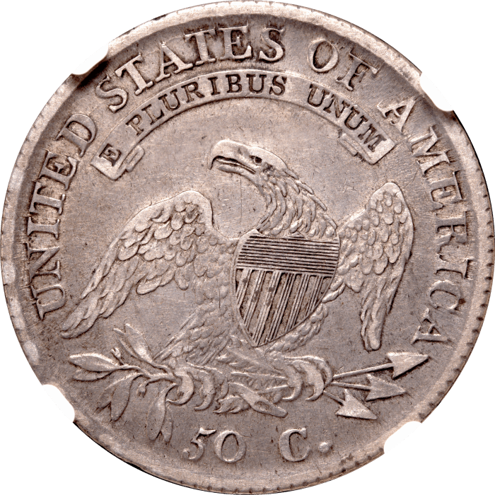 1812 Capped Bust Half Dollar (50c) O-104 Reverse Image