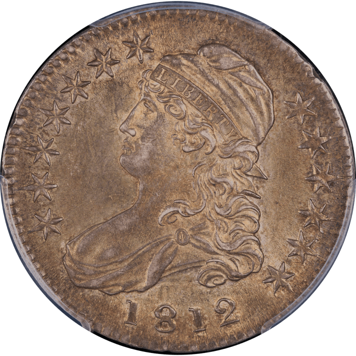 1812 Capped Bust Half Dollar (50c) Overton 103 Obverse Image
