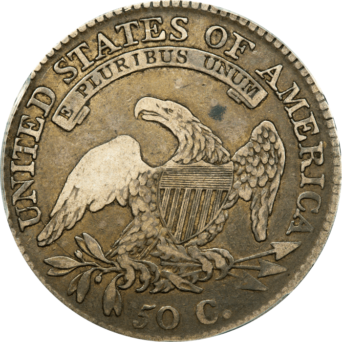 1812 Capped Bust Half Dollar (50c) REVERSE Image