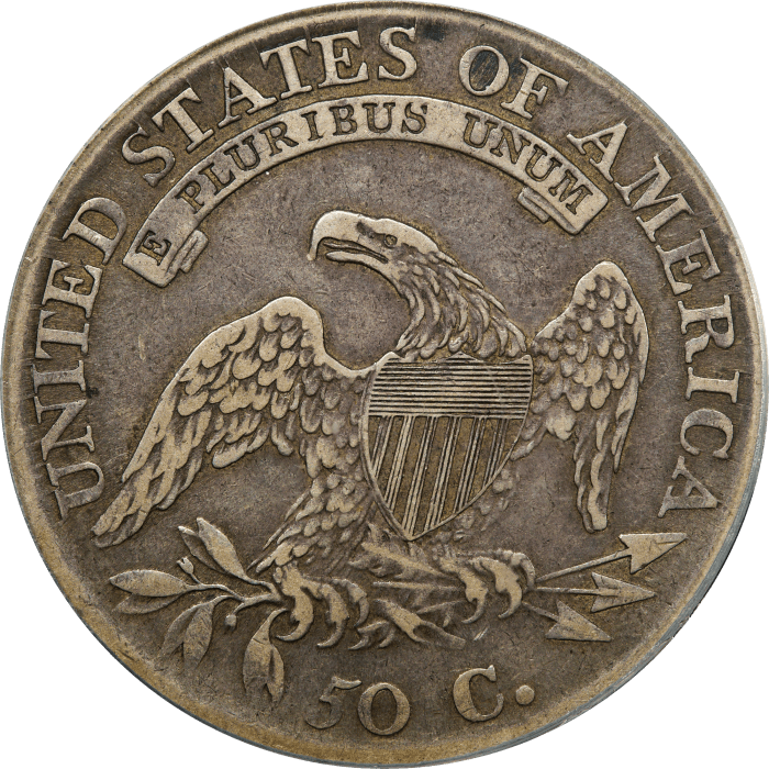 1813 Capped Bust Half Dollar (50c) O-104 REVERSE Image
