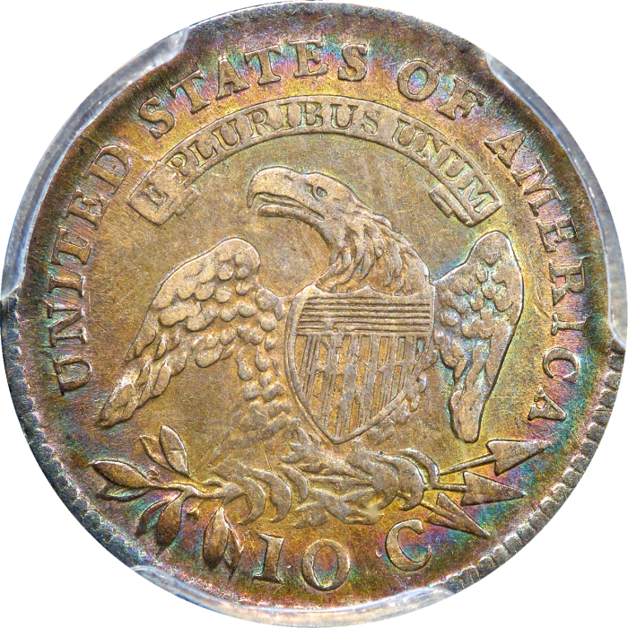 1814 Capped Bust Dime (10c) Large Date REVERSE Image