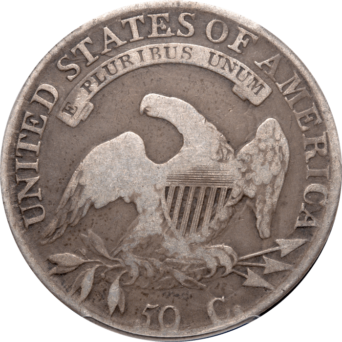 1814 Capped Bust Half Dollar (50c) E/A Reverse Image