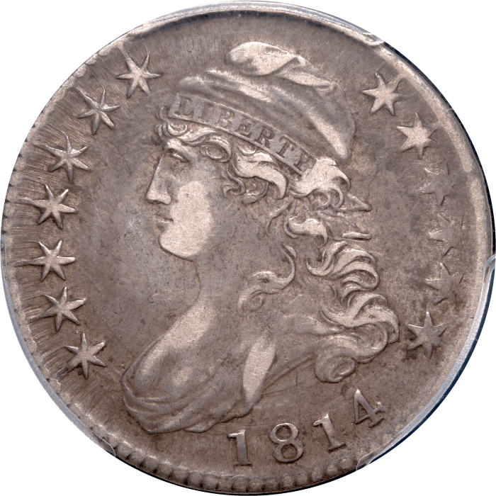 1814 Capped Bust Half Dollar (50c) E/A Obverse Image