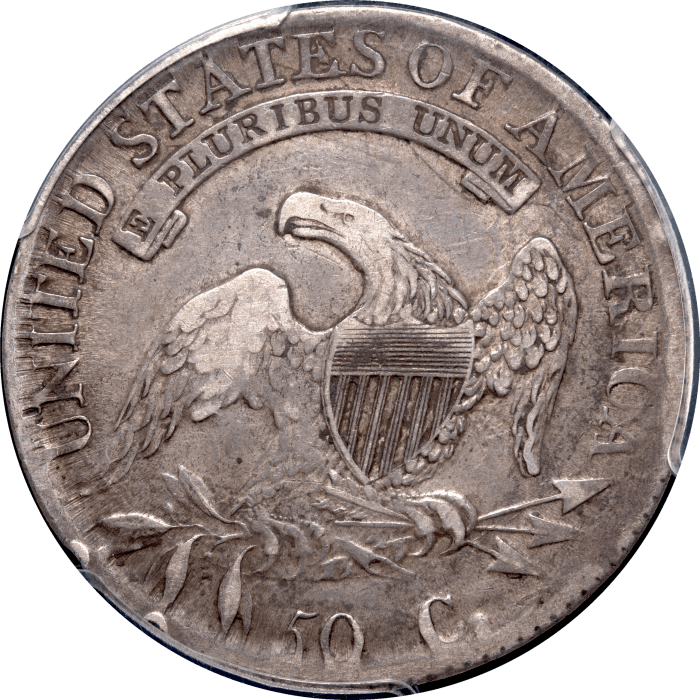 1814 Capped Bust Half Dollar (50c) E/A Reverse Image
