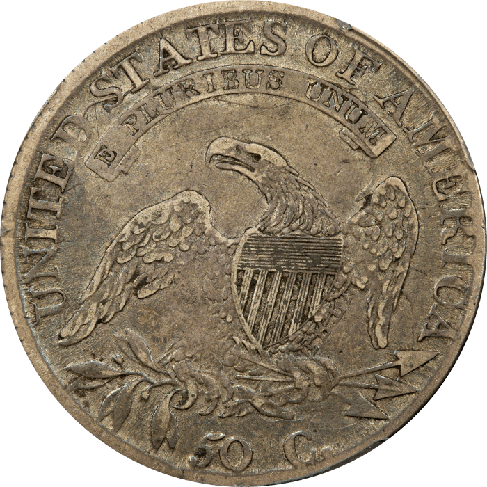 1814 Capped Bust Half Dollar (50c) O-102a Reverse Image