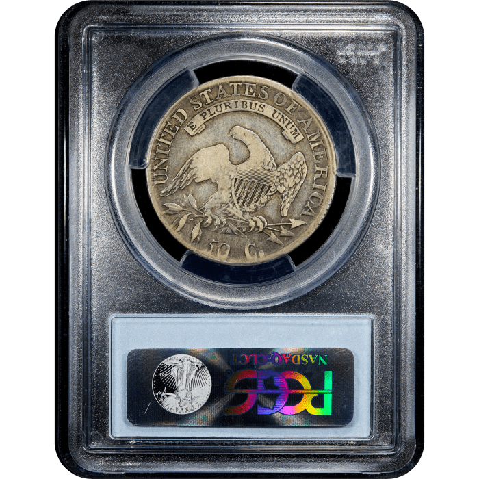 1814 Capped Bust Half Dollar (50c) O-108a E/A Reverse Slab Image