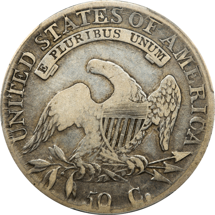 1814 Capped Bust Half Dollar (50c) O-108a E/A Reverse Image