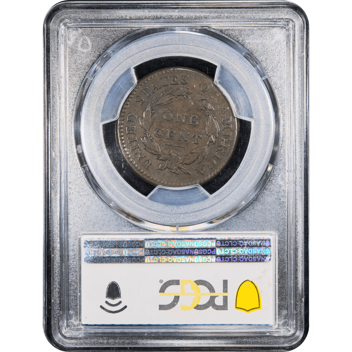 1814 Classic Head Large Cent (1c) Crosslet 4 S-294 Reverse Slab Image