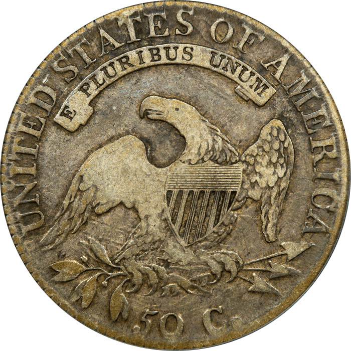 1814/3 Capped Bust Half Dollar (50c) Reverse Image