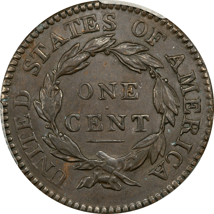 1816 Coronet Large Cent (1c) Reverse Image