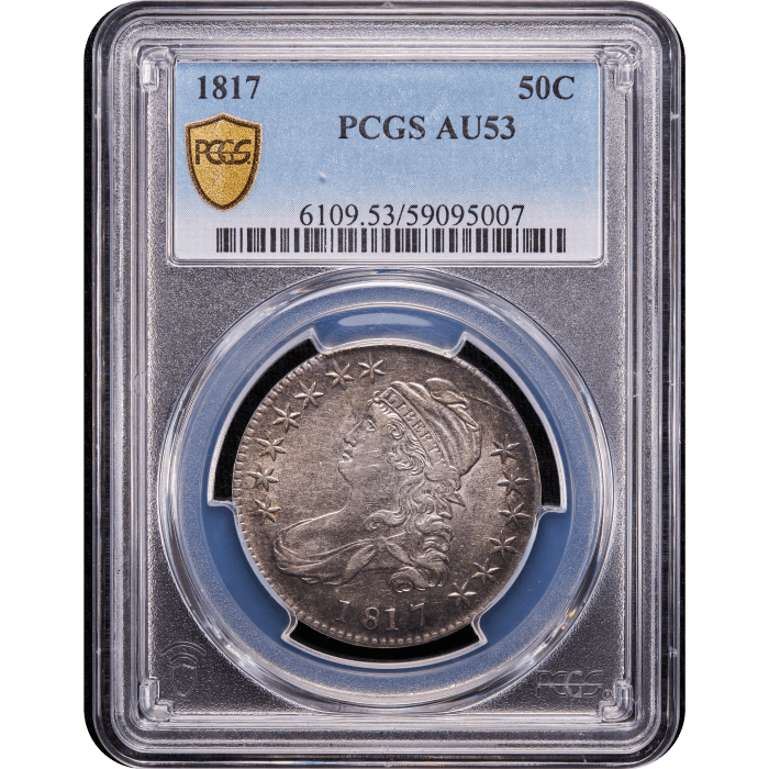 1817 Capped Bust Half Dollar (50c) Obverse Slab Image