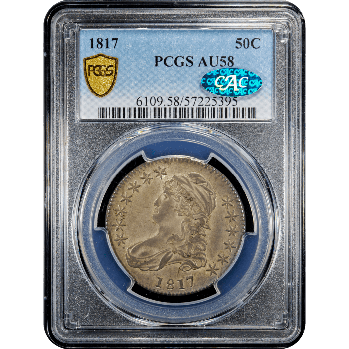 1817 Capped Bust Half Dollar (50c) Obverse Slab Image