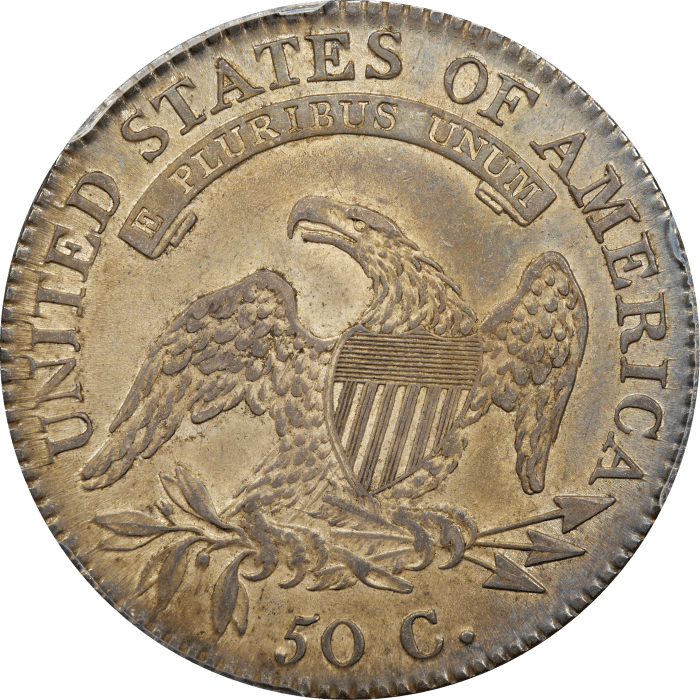 1817 Capped Bust Half Dollar (50c) REVERSE Image
