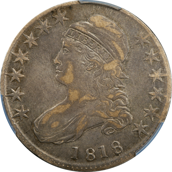 1818 Capped Bust Half Dollar (50c) O-110.1 (R4) OBVERSE Image