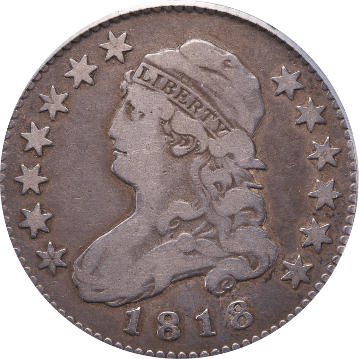 1818/5 Capped Bust Quarter (25c) Obverse Image