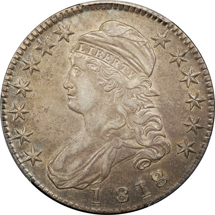 1818/7 Capped Bust Half Dollar (50c) Small 8 OBVERSE Image