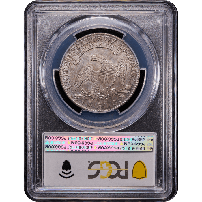 1819 Capped Bust Half Dollar (50c) Reverse Slab Image