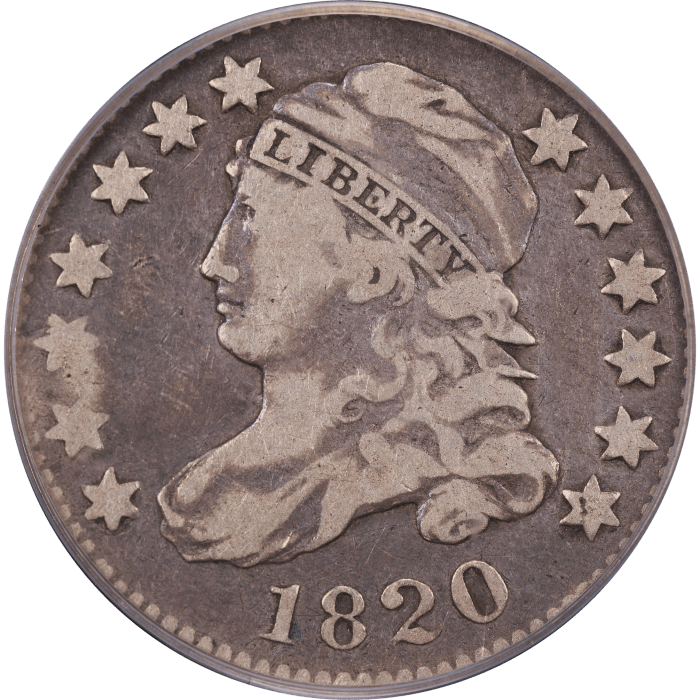 1820 Capped Bust Dime (10c) STATESOF Obverse Image