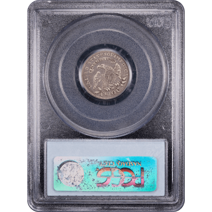 1820 Capped Bust Dime (10c) STATESOF Reverse Slab Image