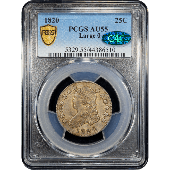 1820 Capped Bust Quarter (25c) Large 0 SLAB Image