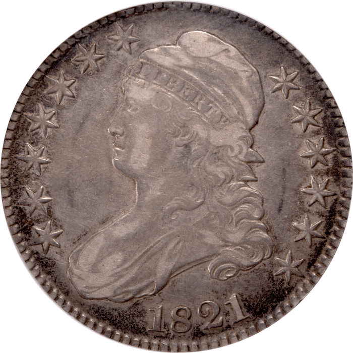 1821 Capped Bust Half Dollar (50c) O-101a Obverse Image
