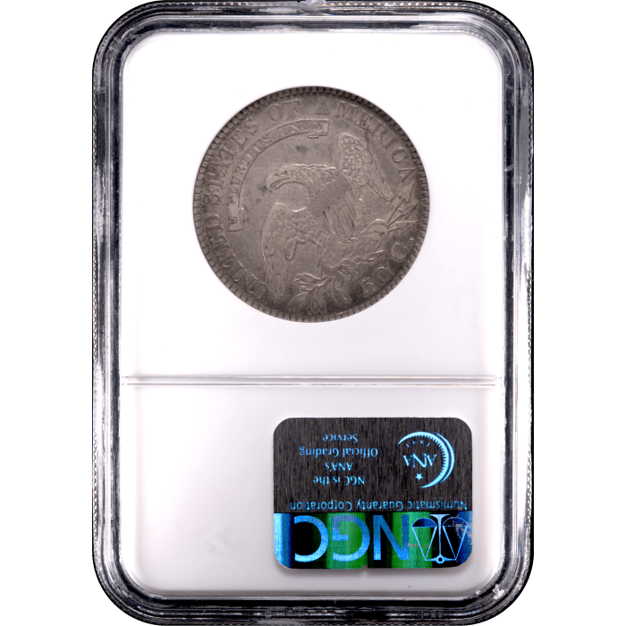 1821 Capped Bust Half Dollar (50c) O-101a Reverse Slab Image