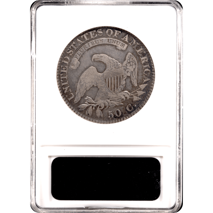 1821 Capped Bust Half Dollar (50c) O-105a Reverse Slab Image