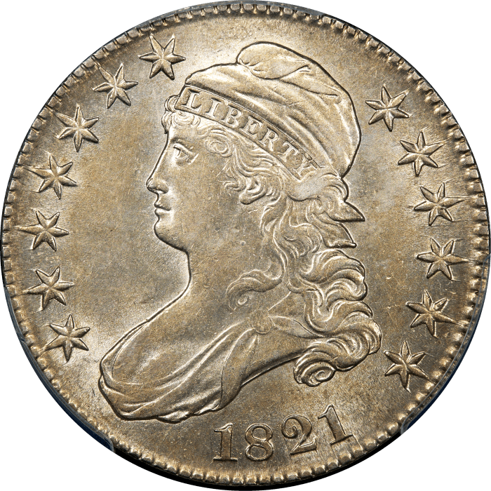 1821 Capped Bust Half Dollar (50c) Obverse Image
