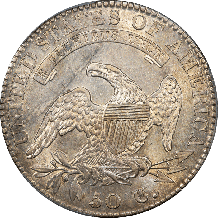 1821 Capped Bust Half Dollar (50c) REVERSE Image