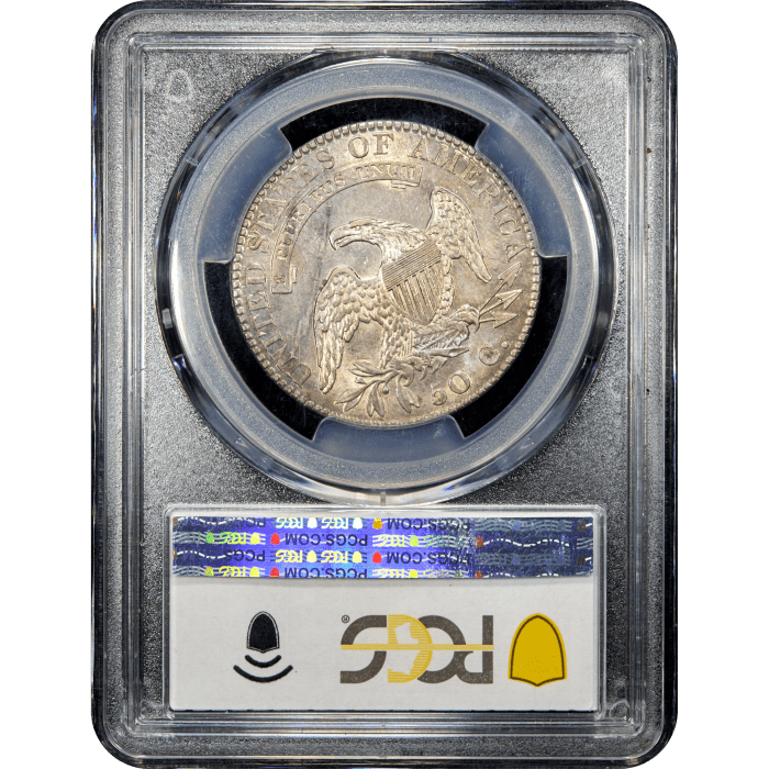 1821 Capped Bust Half Dollar (50c) Reverse Slab Image