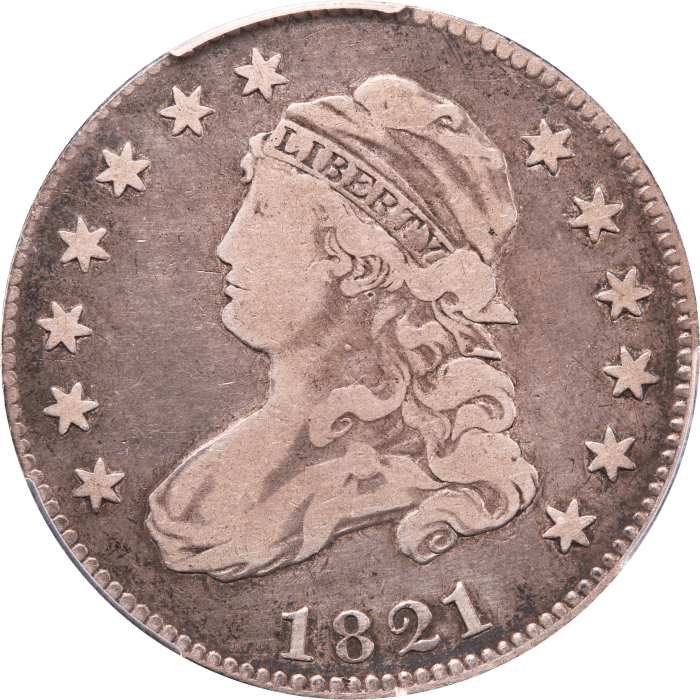 1821 Capped Bust Quarter (25c) Obverse Image