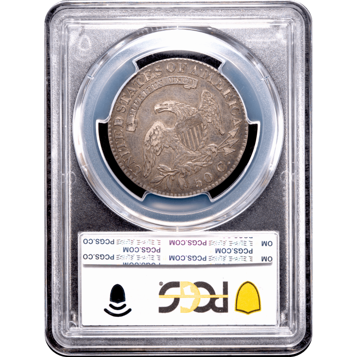 1822 Capped Bust Half Dollar (50c) O-111 Reverse Slab Image