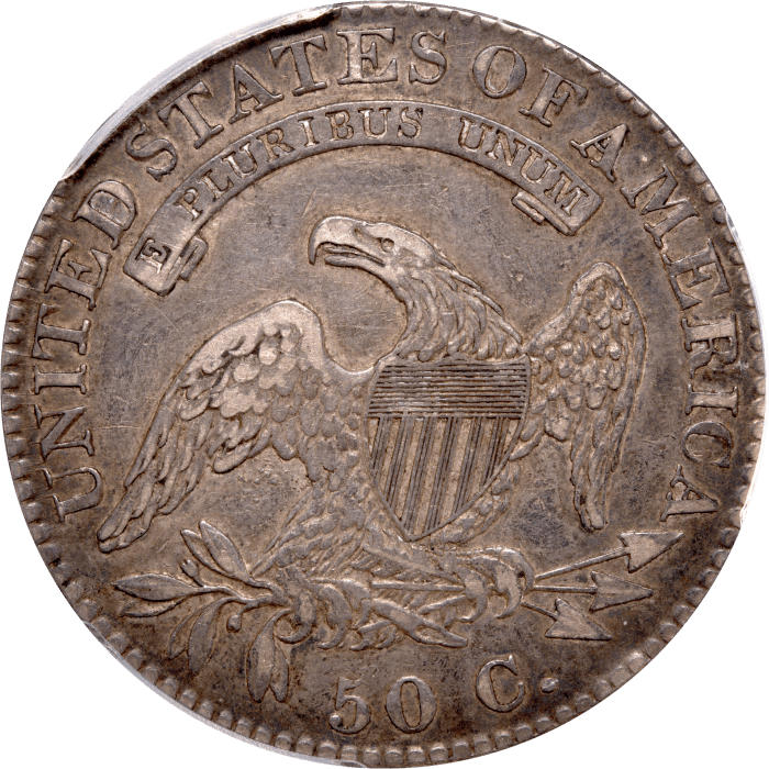 1822 Capped Bust Half Dollar (50c) O-111 Reverse Image
