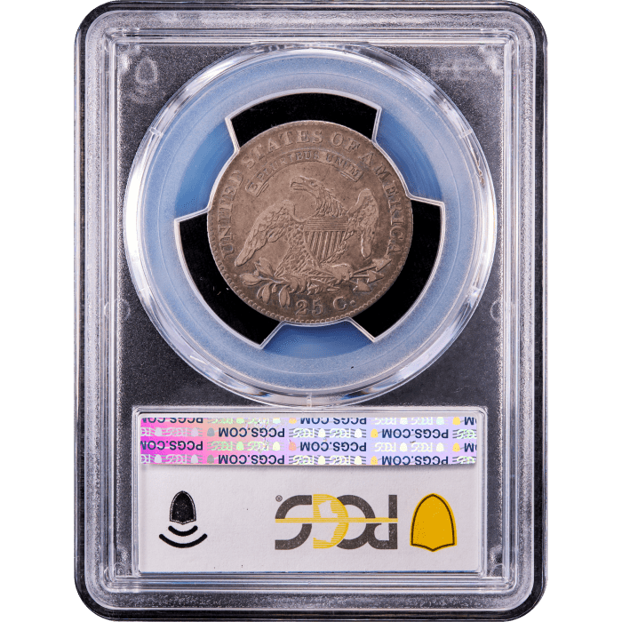 1822 Capped Bust Quarter (25c) Reverse Slab Image