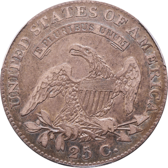 1822 Capped Bust Quarter (25c) Reverse Image