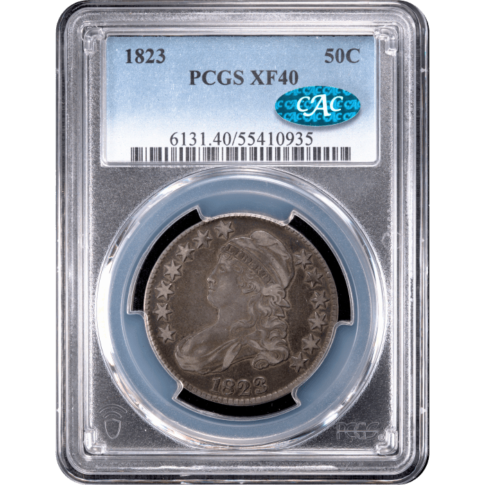 1823 Capped Bust Half Dollar (50c) O-110 Obverse Slab Image