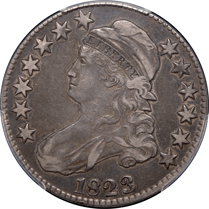 1823 Capped Bust Half Dollar (50c) O-110 Obverse Image