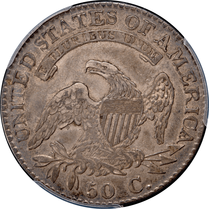 1823 Capped Bust Half Dollar (50c) Reverse Image