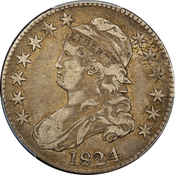 1824 Capped Bust Half Dollar (50c) Obverse Image