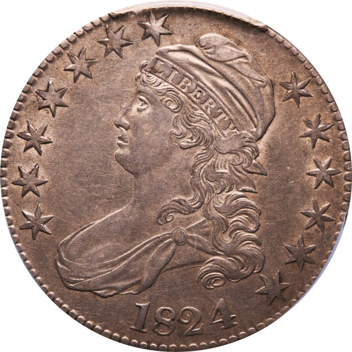 1824/4 Capped Bust Half Dollar (50c) O-109 Obverse Image