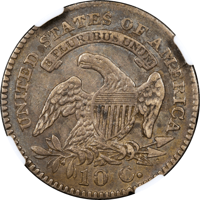 1825 Capped Bust Dime (10c) JR-5 REVERSE Image