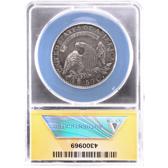 1826 Capped Bust Half Dollar (50c) O-113a Reverse Slab Image