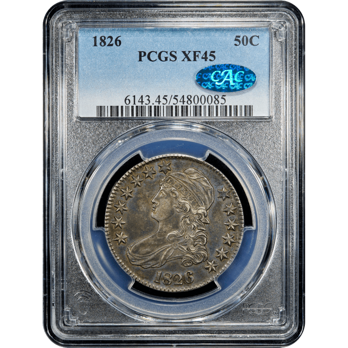 1826 Capped Bust Half Dollar (50c) SLAB Image