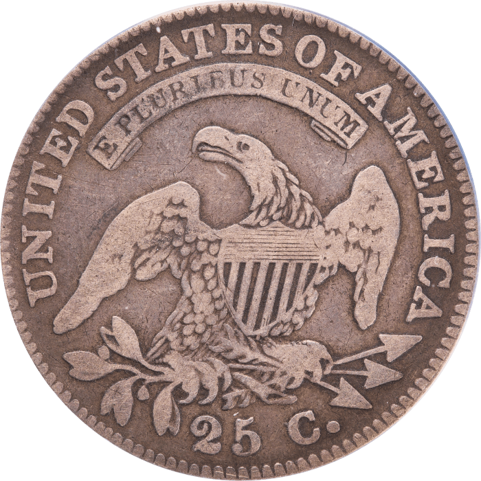 1828 Capped Bust Quarter (25c) Reverse Image